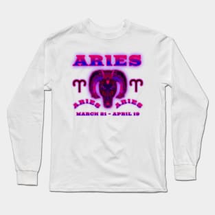 Aries 6a Boysenberry Long Sleeve T-Shirt